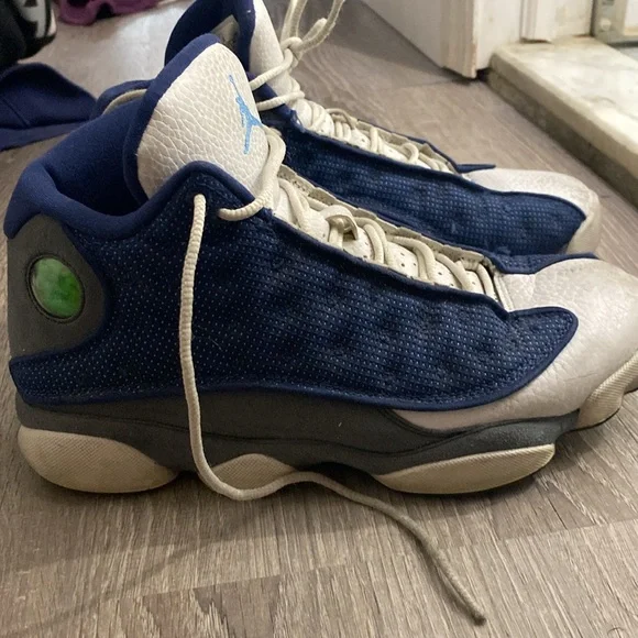 Jordan sneakers Used condition size Men 8 blue and white - Picture 2 of 5